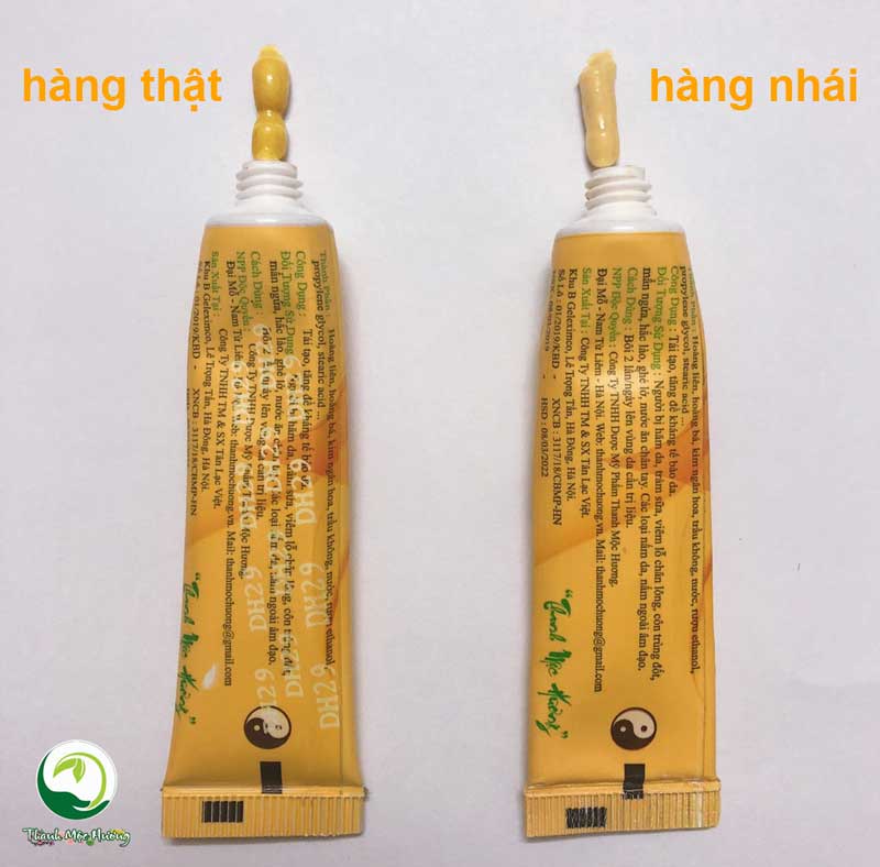 mầu sắc kem thuần mộc thật và giả