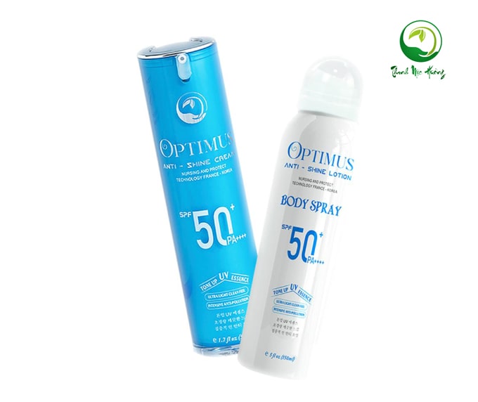 combo kem chống nắng optimus thanh mộc hương