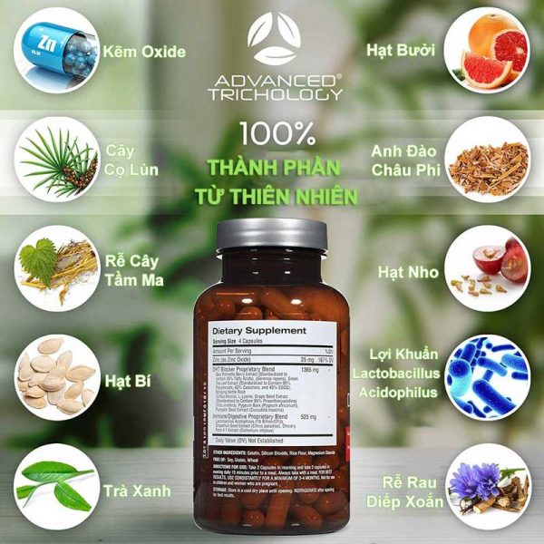 DHT block hãng advanced trichology Mỹ thành phần thiên nhiên